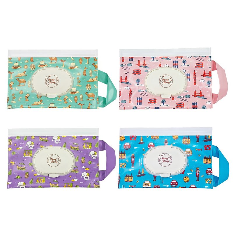 Japan Maruzhen ManyMany world-style creative wet wipes set with handle & lid (set of 2) - กล่องเก็บของ - วัสดุอื่นๆ 