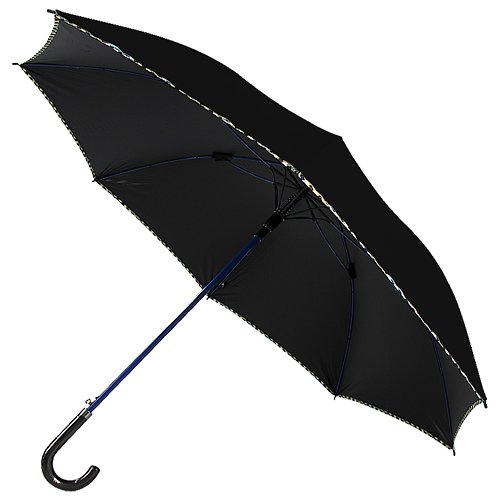 TDN 【TDN】公爵冷酷傘 超大傘面黑膠自動直立傘防雷擊晴雨傘(時尚黑)