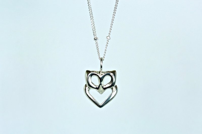 Heart of Admiration Silver Necklace - Necklaces - Sterling Silver Silver