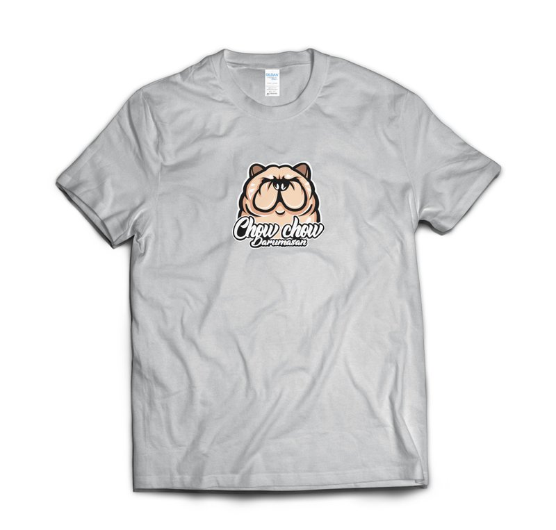 鬆獅不倒翁-T-shirt 白/黑/灰/藏青 - 男 T 恤 - 棉．麻 多色