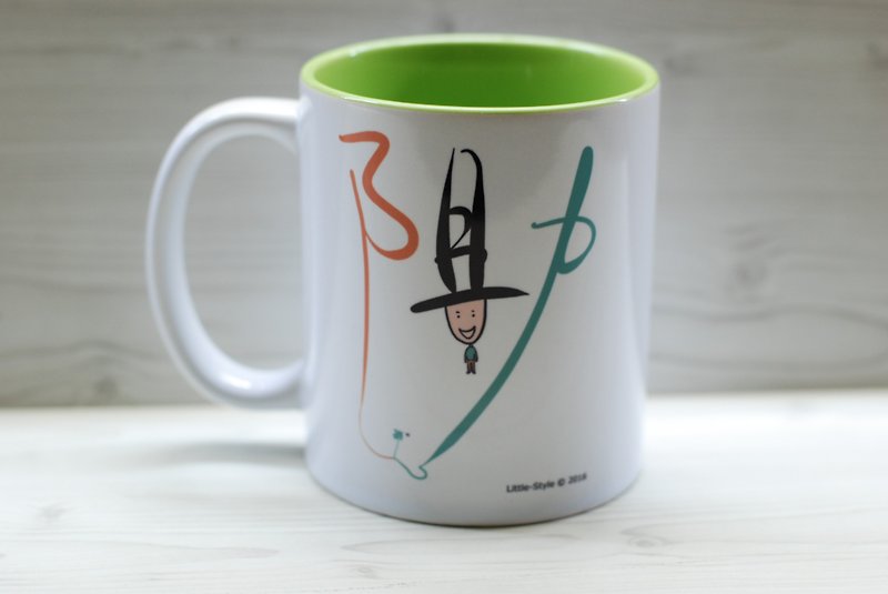 [Mug] Boost and resistance (customized) - แก้วมัค/แก้วกาแฟ - วัสดุอื่นๆ สีเขียว