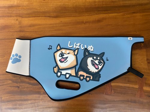 黑眼圈先生 柴犬兄弟(迷霧藍) gogoro系列車套 防刮車套