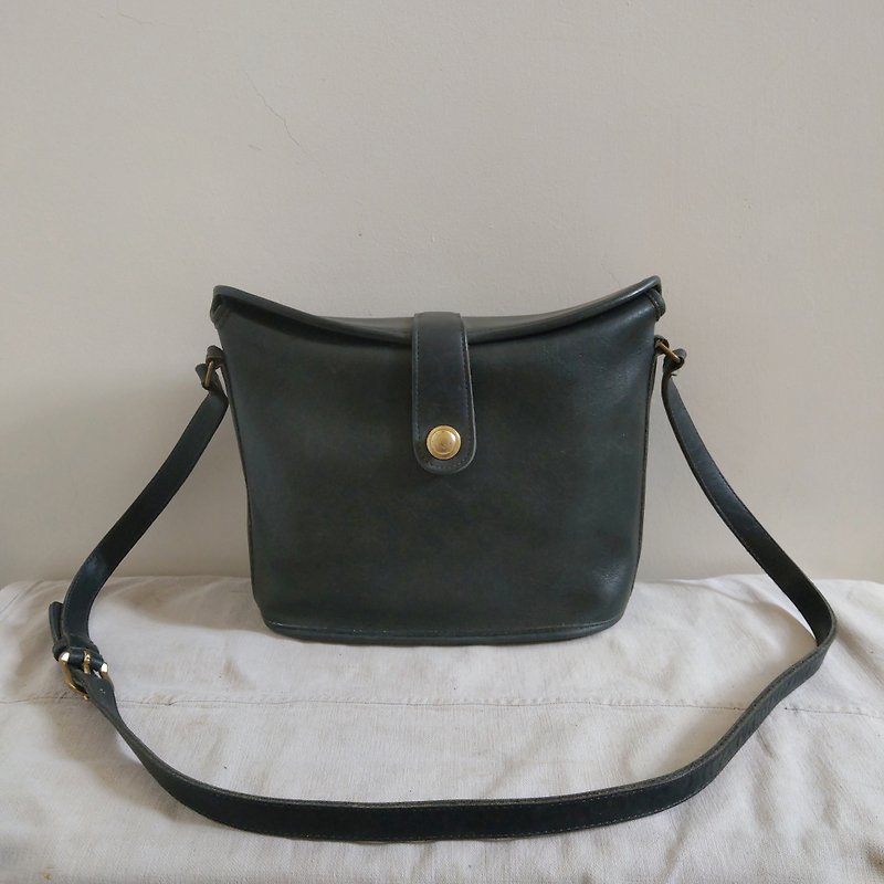 Leather bag_B016_COACH - กระเป๋าแมสเซนเจอร์ - หนังแท้ สีเขียว