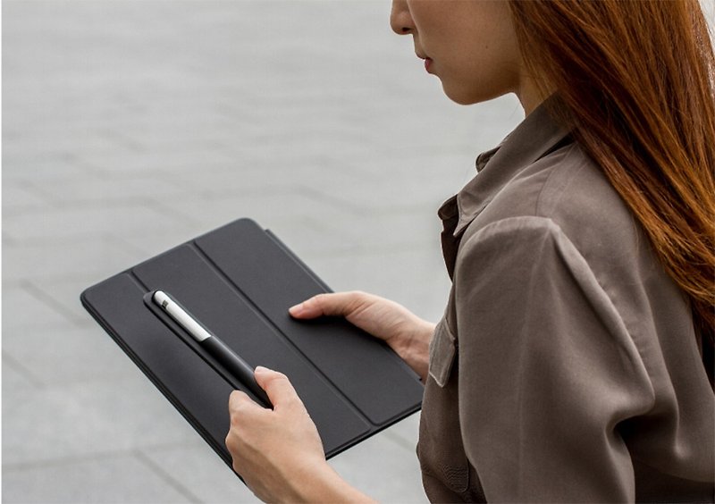 アップルペンシルアップル手書き磁気タブレットペンケース - タブレット・PCケース - その他の素材 ブラック