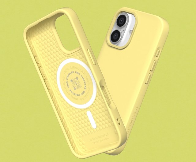 SolidSuit（MagSafe対応）超磁性フォンケース／イエローiPhone