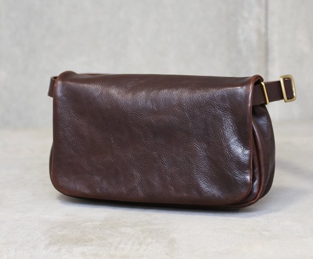 日本の職人による手作りレザーショルダーバッグ Organ (G-92) M