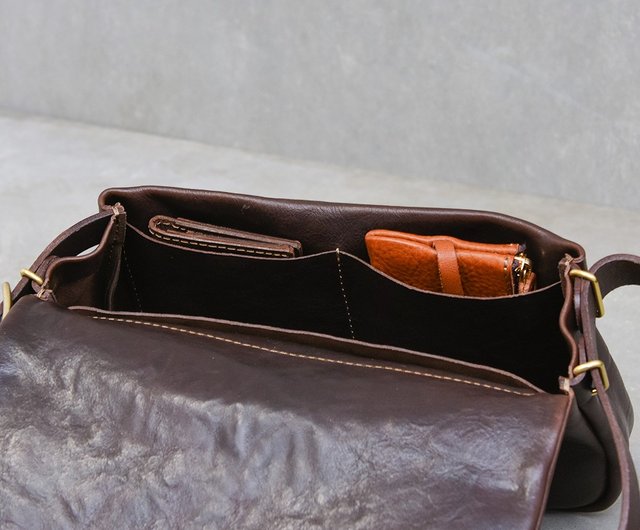 HERZ organ ショルダーバック 日本の職人による手作りレザーショルダーバッグ Organ (G-92) M