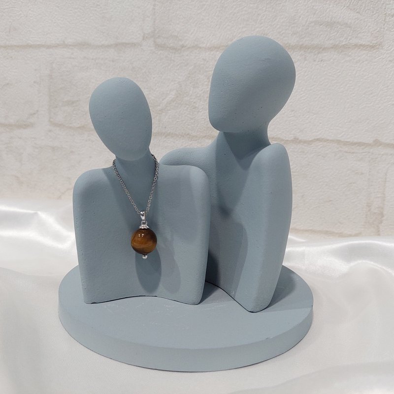 天然虎眼石項鍊 - 項鍊 - 寶石 多色