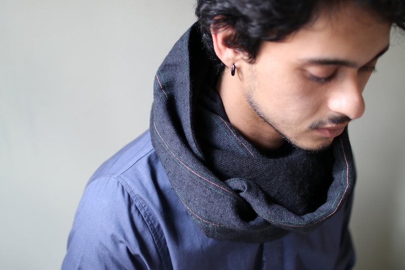 OMAKE Double-sided scarf - Scarves - Cotton & Hemp Gray