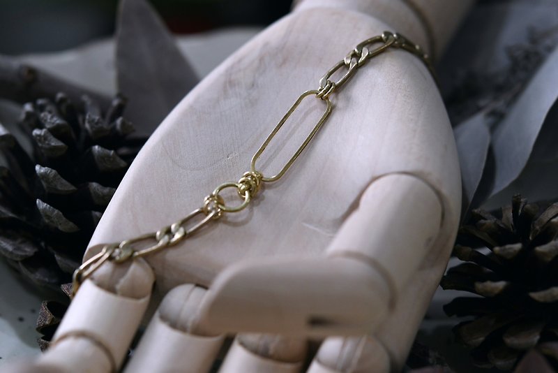 Bronze chain series NO.6│! Bronze bracelet - สร้อยข้อมือ - ทองแดงทองเหลือง สีทอง