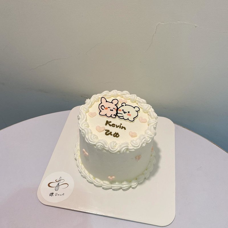 可愛兔兔 繪圖蛋糕 生日蛋糕 客製化蛋糕 紀念日 鑠甜點 題字蛋糕 - 蛋糕/甜點 - 新鮮食材 