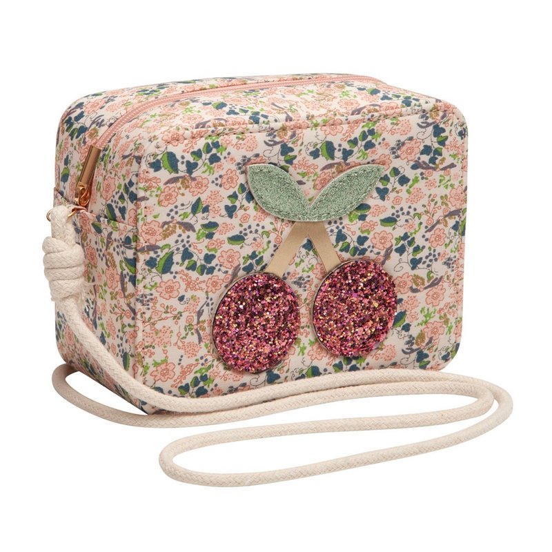 英國Mimi & Lula_SS25_春日花園_碎花櫻桃側背包 - 嬰兒手鍊/飾品 - 聚酯纖維 
