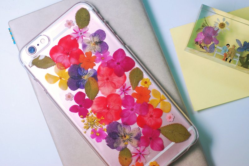 pressed flower phone case - Phone Cases - Plants & Flowers Red