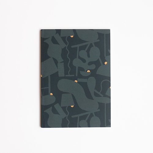 liggoods HIDE & SEEK Note book A5 with 64 blank pages (green read paper) : Navy