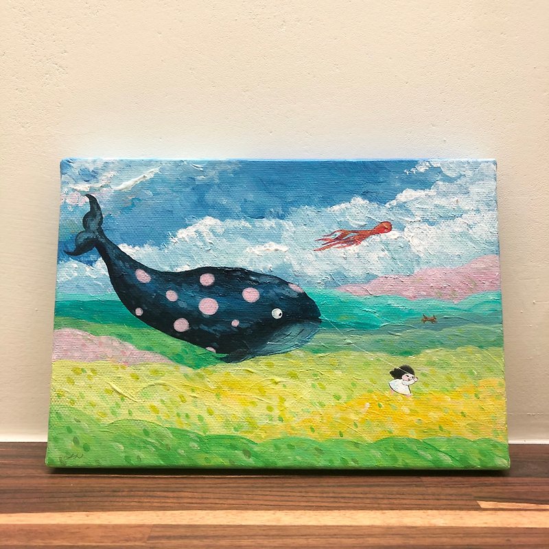 [Sold out display] Kite flying (Original acrylic painting) - โปสเตอร์ - อะคริลิค หลากหลายสี