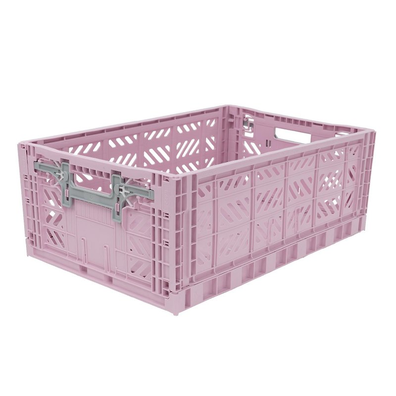 Türkiye Aykasa Folding Storage Basket (L)-Sakura Pink - กล่องเก็บของ - พลาสติก 
