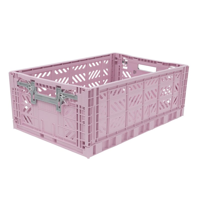 Türkiye Aykasa Folding Storage Basket (L)-Sakura Pink - Storage - Plastic 