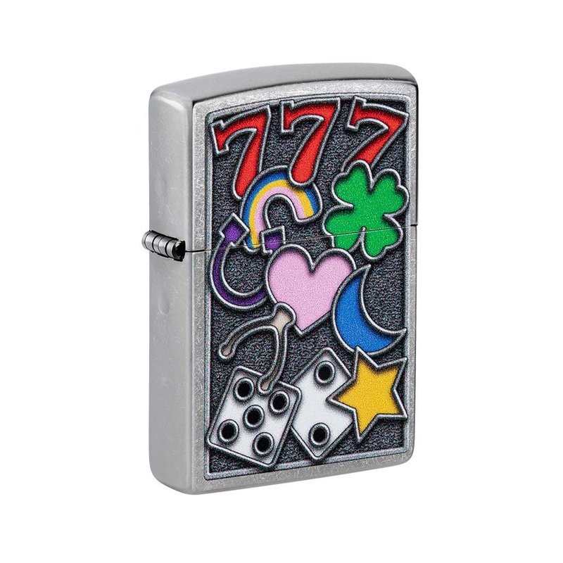 【ZIPPO官方旗艦店】幸運符號防風打火機 48682 - 其他 - 銅/黃銅 銀色