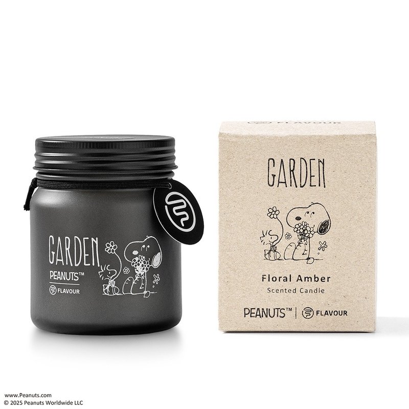 【FLAVOUR】GARDEN | 香氛蠟燭 | 琥珀花香調 - 香氛/精油/擴香 - 濃縮/萃取物 黑色