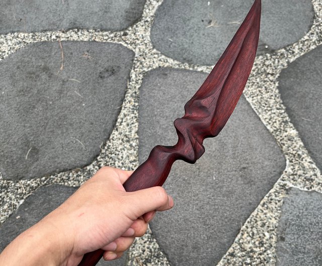 短剣型　木剣　宝剣　白樫製　高級品　トレーニングナイフ　密教法具　瞑想のお供に 短剣型 木剣 宝剣 白樫製 高級品 トレーニングナイフ 密教法具