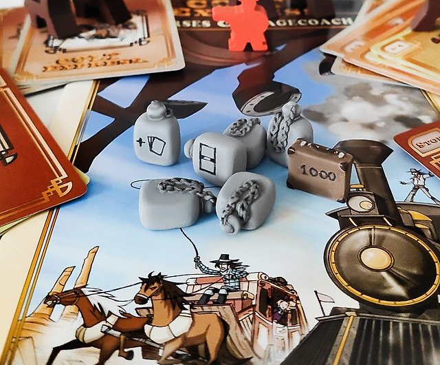 Deluxe Resource Tokens compatible with Colt Express. Horses