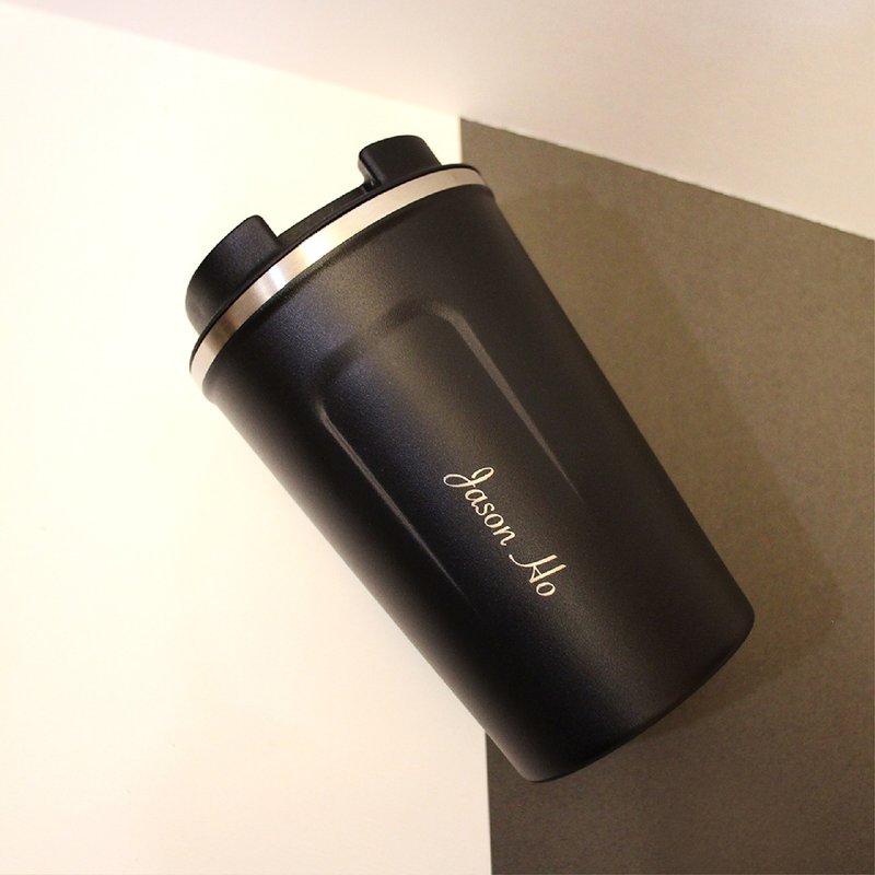 【Maki Design-Customization】Light fashion and environmental protection accompanying coffee cup 380ml - แก้ว - สแตนเลส 