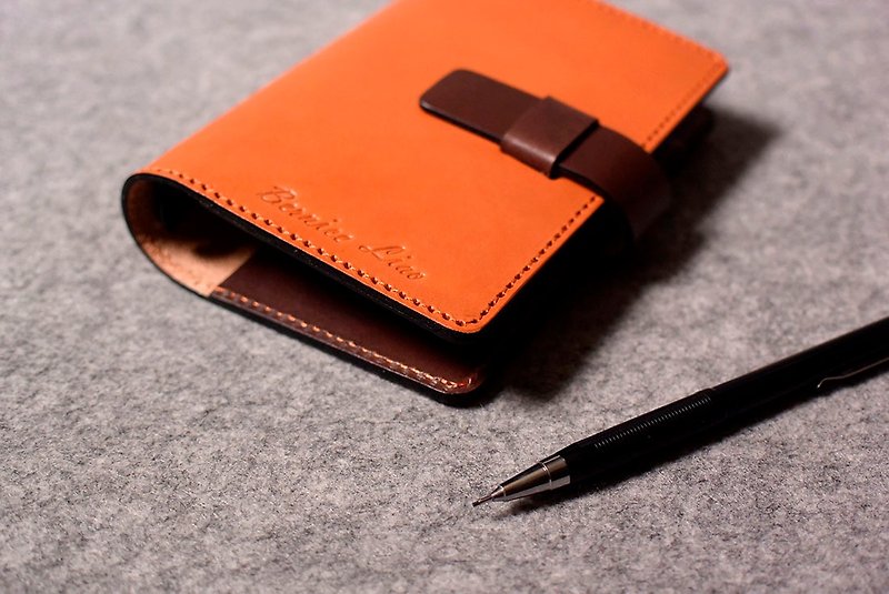 A7 Leather Loose-leaf Notebook Insert//2023 Handbook/Notebook - Notebooks & Journals - Genuine Leather 