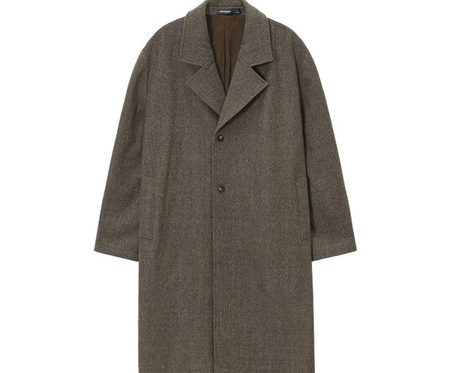 800gウール混】アンベスノ(UN)オールドマネーロウスタイル ラフサンド