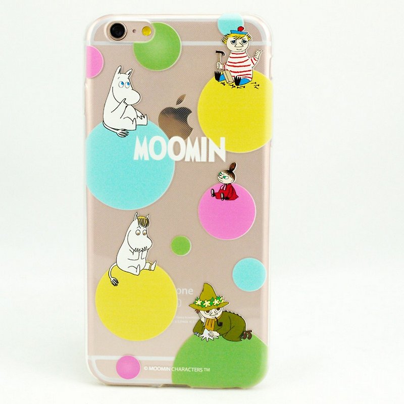 Moomin 噜噜 Mi authorized-TPU mobile phone case [Rainbow Bubble] - Phone Cases - Silicone Multicolor