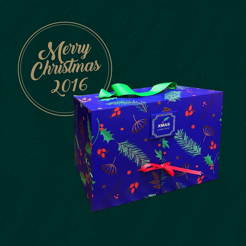 YCB合同クリスマスギフトデザイナーネクタイ、スカーフ、クリスマスのストッキング - ネクタイ・タイピン - シルク・絹 ブルー