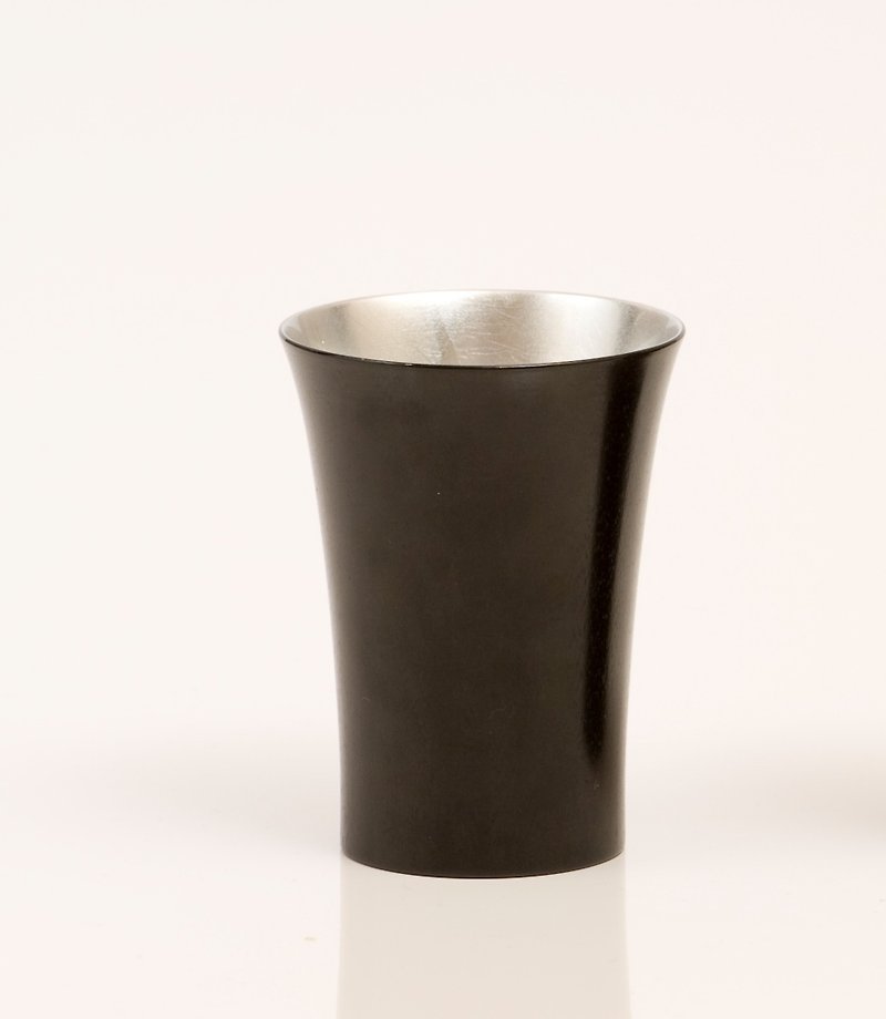 祝杯　漆黒　銀 - ワイングラス・酒器 - 木製 シルバー
