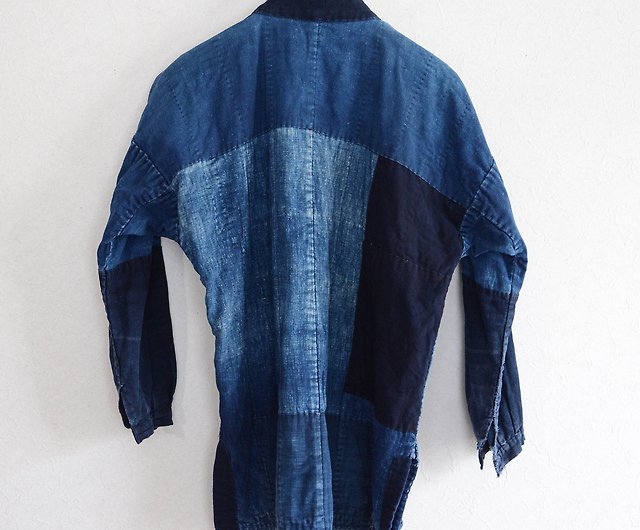 【正規品得価】野良着 襤褸 つぎはぎ 刺し子 藍染 ジャパンヴィンテージ 大正 昭和 時代物 骨董 Noragi Jacket Men Boro Crazy Patchwork Kimono Vintage 一般
