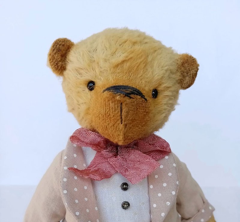 Artist teddy bear, Stuffed animal, Cute teddy bear - Stuffed Dolls & Figurines - Other Materials 