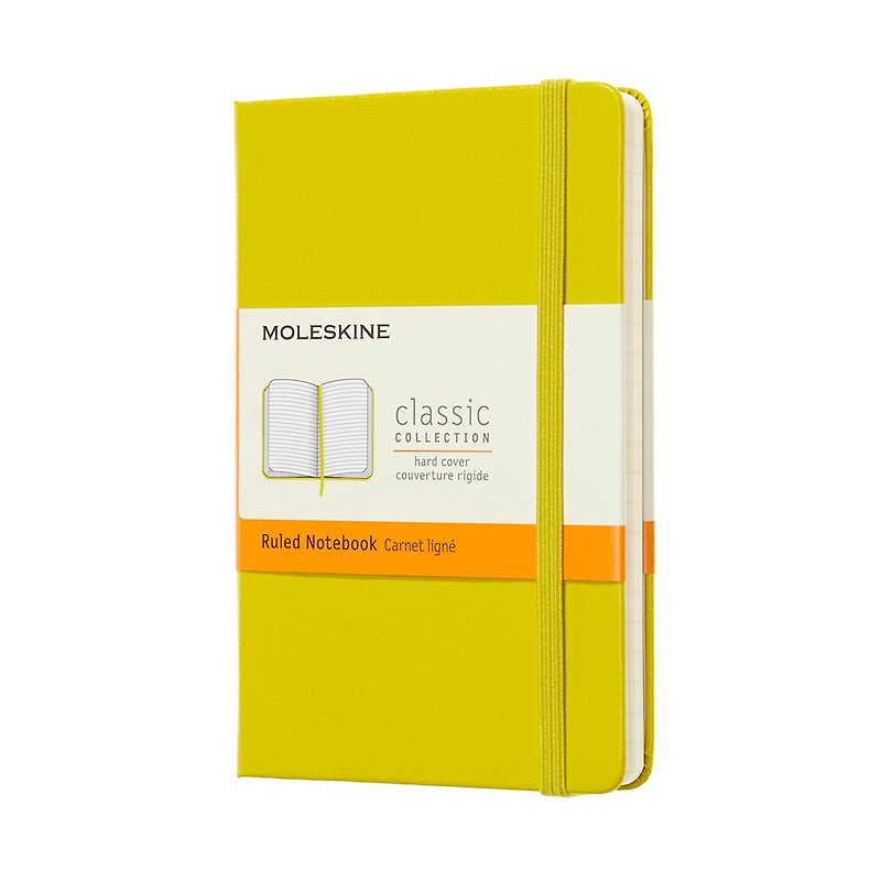 MOLESKINE Classic Dandelion Yellow Hard Case Notebook-Pocket Horizontal Line - Notebooks & Journals - Paper Yellow