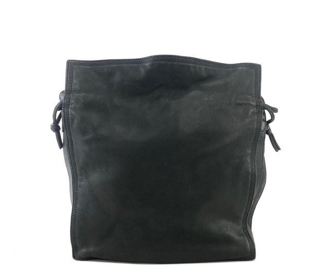 日本直送 名牌中古包 】LOEWE ロエベ アナグラム ナッパレザー 巾着