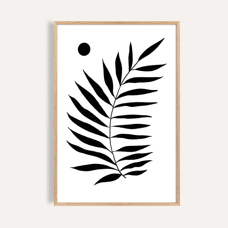 靜葉之境 Still in Fern / 現代抽象植物掛畫 / 藝術無框輸出 - 海報/掛畫/掛布 - 紙 