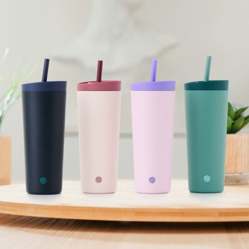 Blender Bottle x Owala 官方授權旗艦店 BlenderBottle【Tumbler系列】二合一雙飲口不鏽鋼吸管杯 24oz