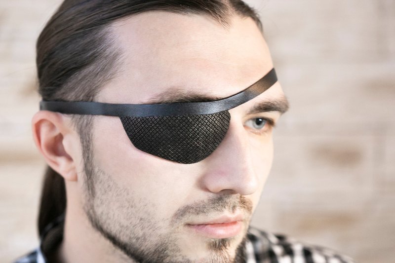 Leather Eye Patch | Sport Eye Patch | Slim Eye Patch | Eyepatch - 眼罩 - 真皮 