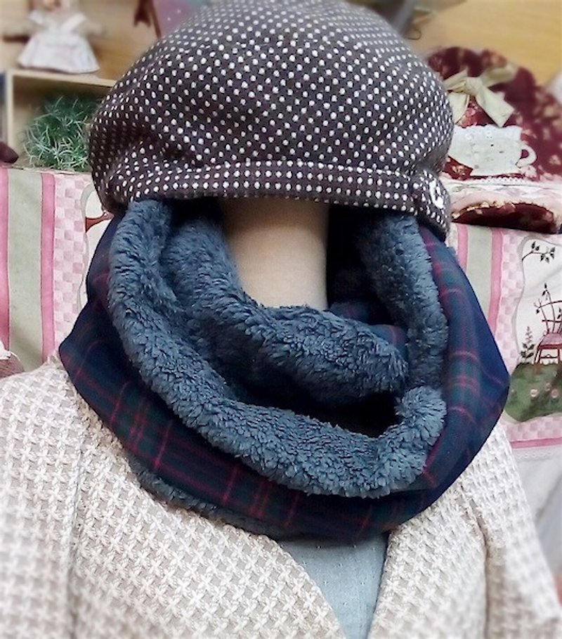 wonderland22 British style modeling scarf | scarves - ผ้าพันคอ - ผ้าฝ้าย/ผ้าลินิน สีเขียว