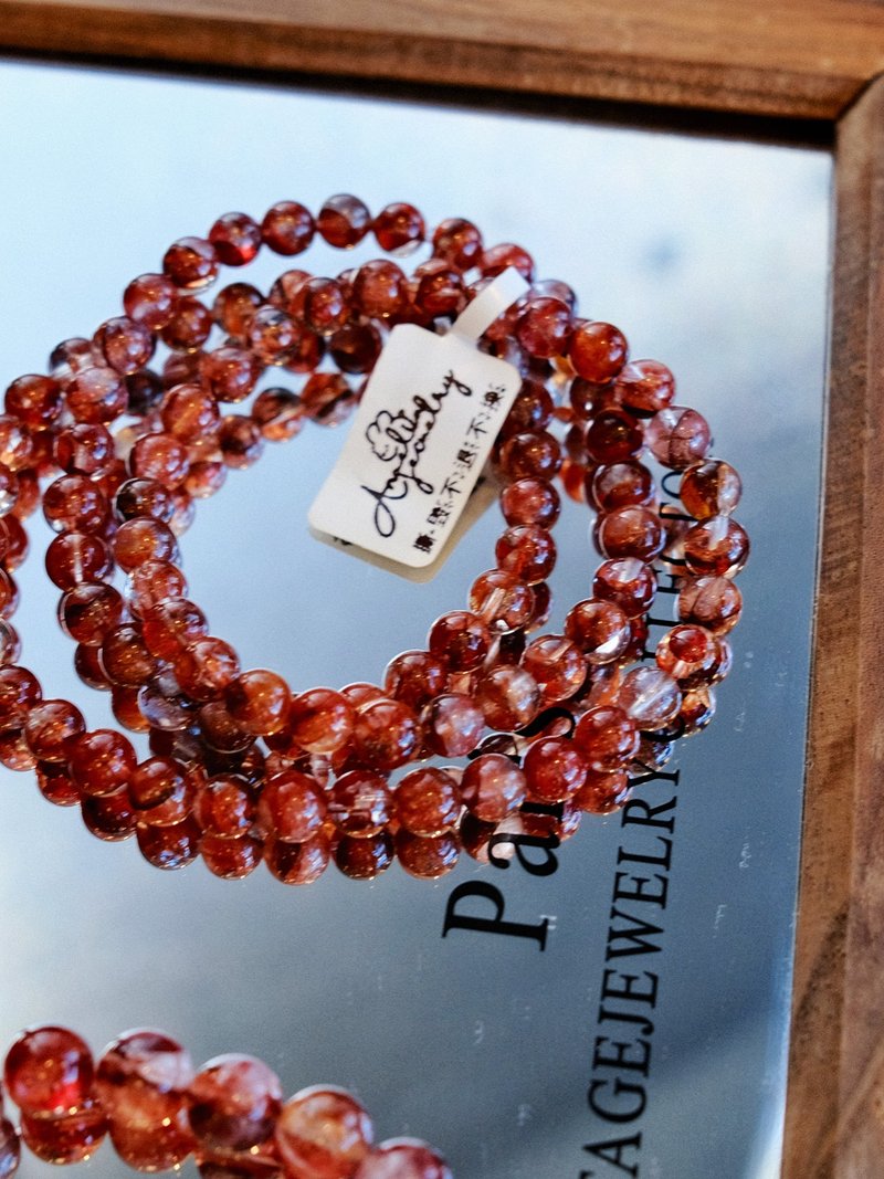 大唐盛宴 レッドヘマトイドクォーツ フェニックスレイキエネルギー | ミヤオリジナルデザイン - ブレスレット - クリスタル レッド