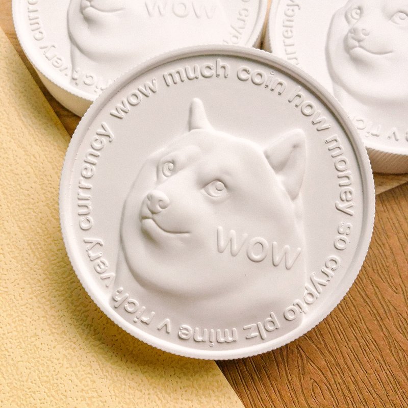 Dogecoin diffuser Stone - น้ำหอม - วัสดุอื่นๆ ขาว