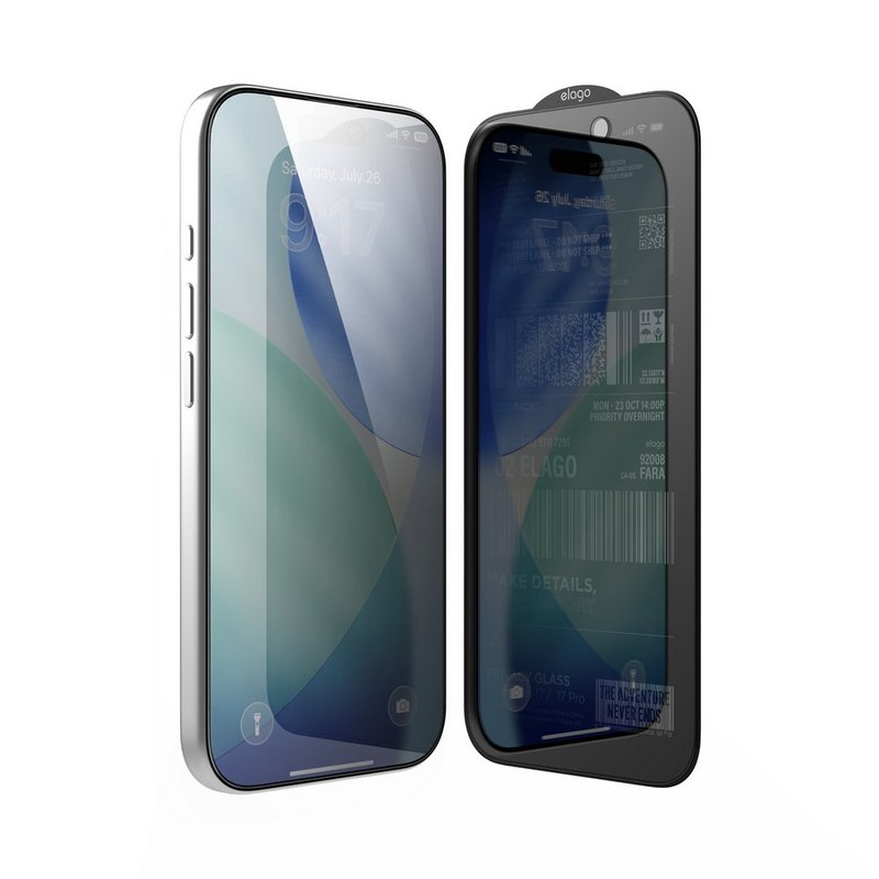 elago iPhone 17 / Air / Pro / Pro Max 防窺9H防爆玻璃螢幕保護 - 手機配件 - 玻璃 透明