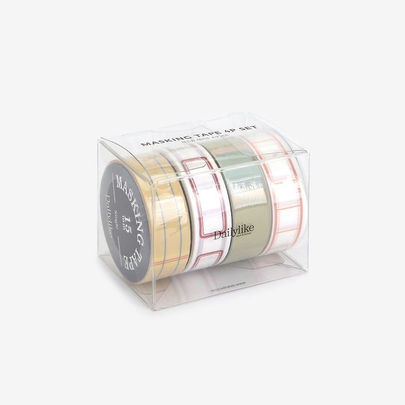 Paper tape 4 into the outer box -06 memo, E2D14834 - Washi Tape - Paper Multicolor