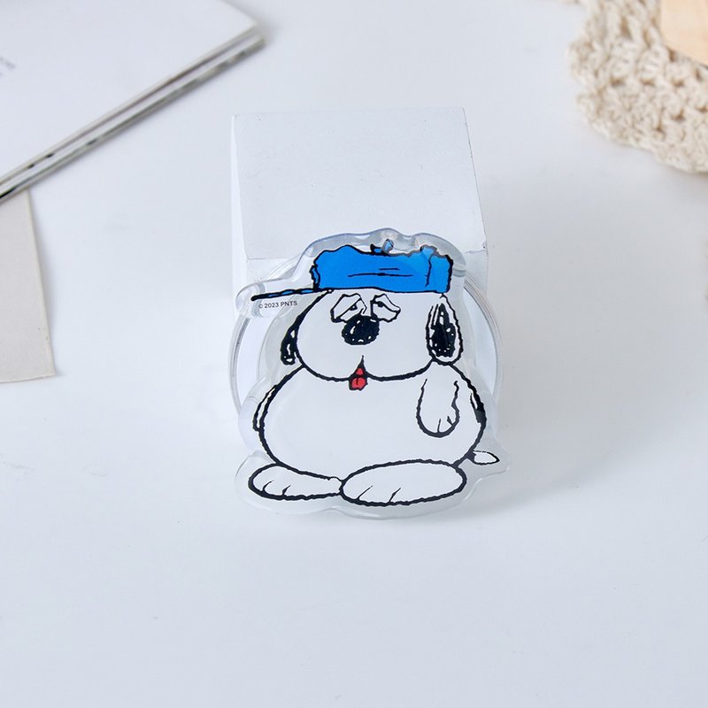 SNOOPY Snoopy sleepy Olaf MagSafe airbag holder - Phone Accessories - Acrylic Multicolor