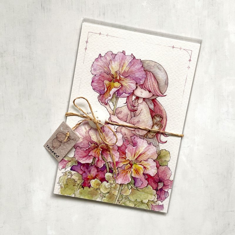 菫花與妖精寫真 postcard套組 - 卡片/明信片 - 紙 多色