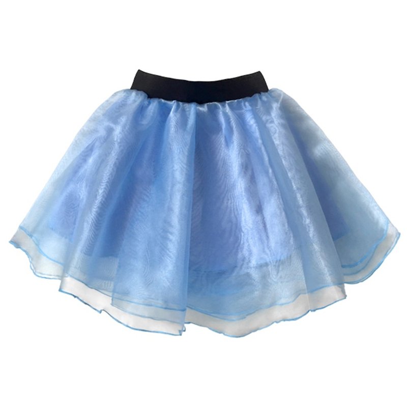 Cutie Bella elegant style organza skirt short skirt with elastic skirt Organza Sky - Skirts - Polyester 