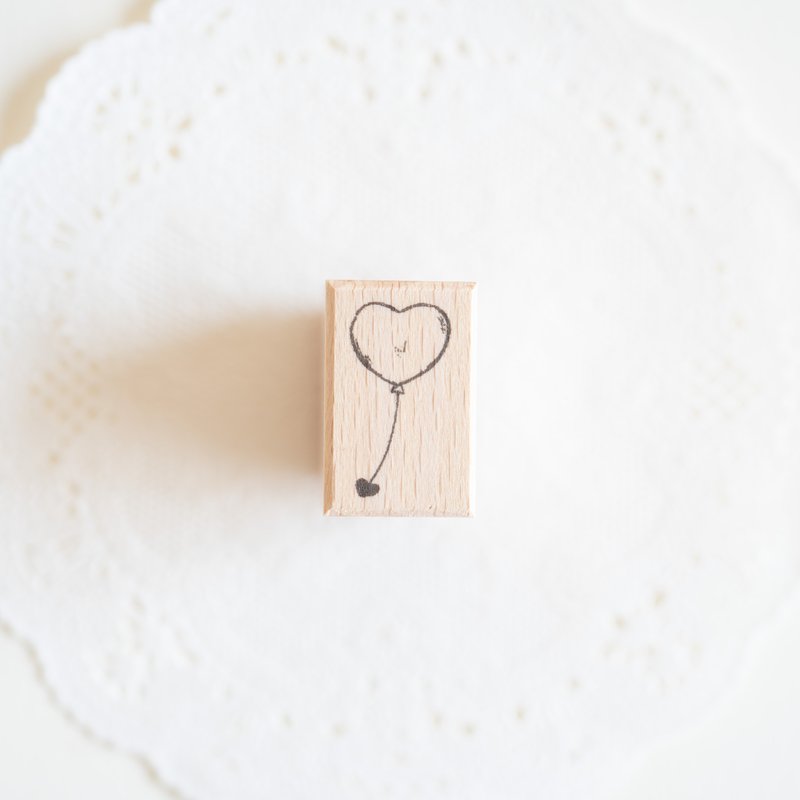 心型氣球 - 印章 - 印章/印台 - 橡膠 咖啡色