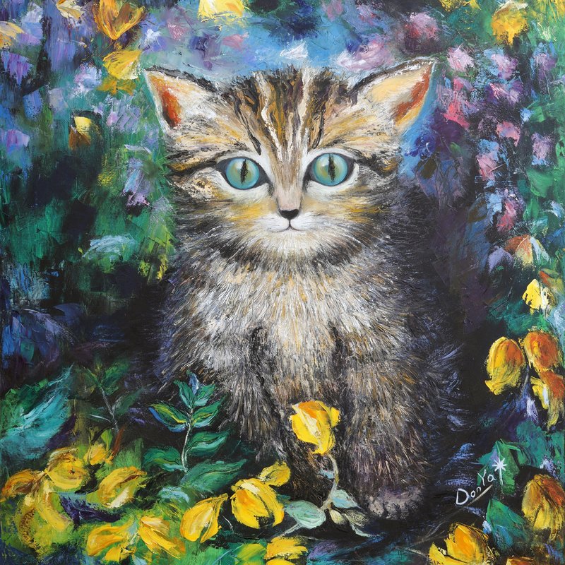 米唐亞時尚藝術商品化 愛麗絲夢遊蝶境 蠶絲巾、手工訂製品、禮品 - 絲巾 - 其他材質 多色