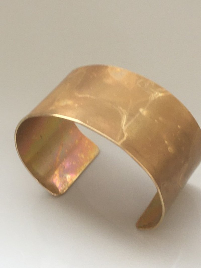 Brass bangle "Reborn" - Bracelets - Other Metals 