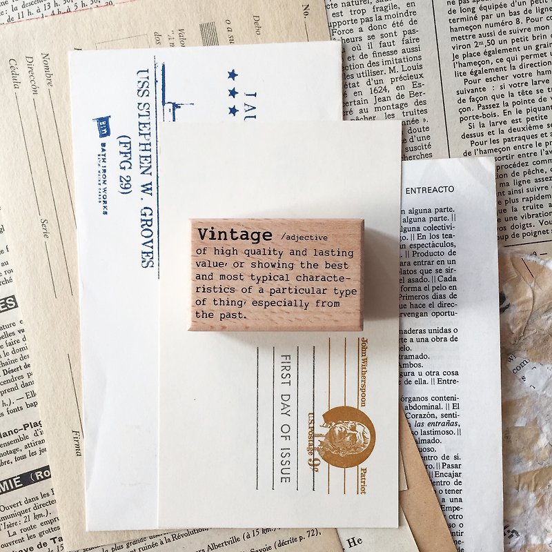 Dictionary series stamp - Vintage - ตราปั๊ม/สแตมป์/หมึก - ไม้ 